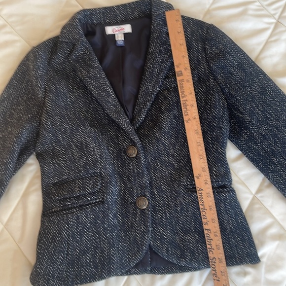 Vintage Lands End women’s wool lined tweed 2 button blazer - Picture 8 of 9